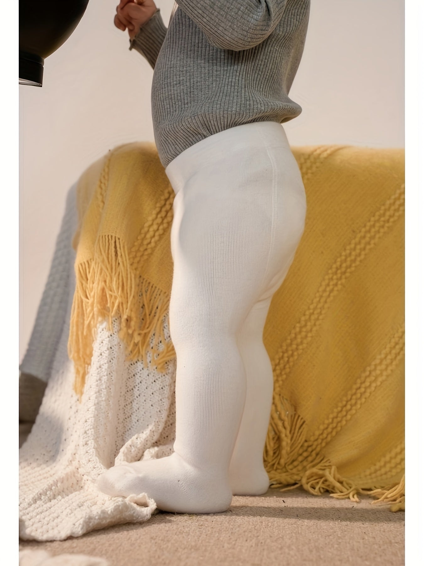 Infant's Solid Color Leggings, Versatile Pantyhose, Baby Girl's Clothing