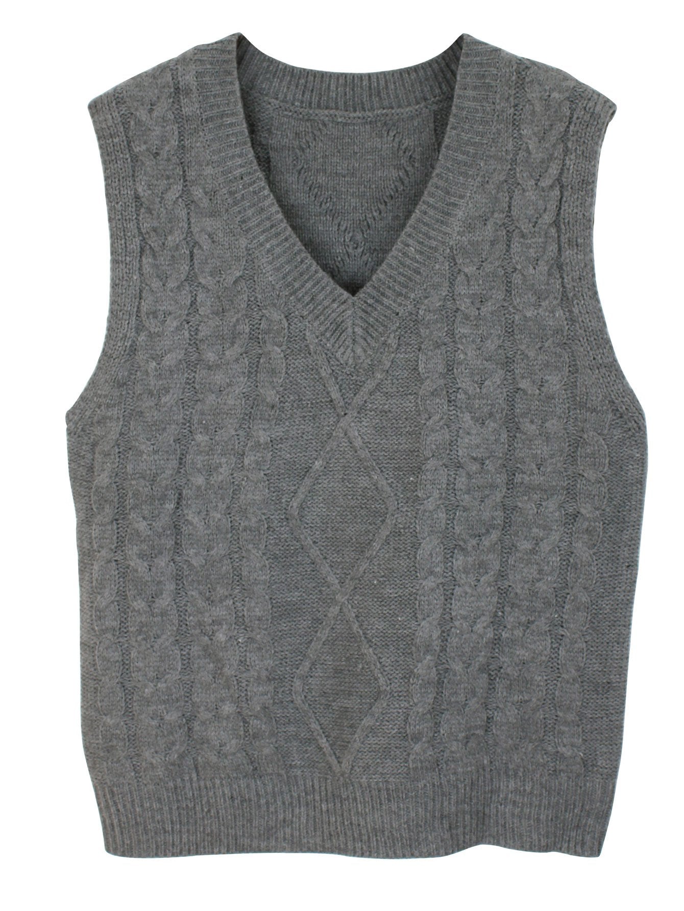 Women'S Sleeveless V-Neck Sweater Vest | Medium Stretch, Rib, Casual Style for Spring/Fall