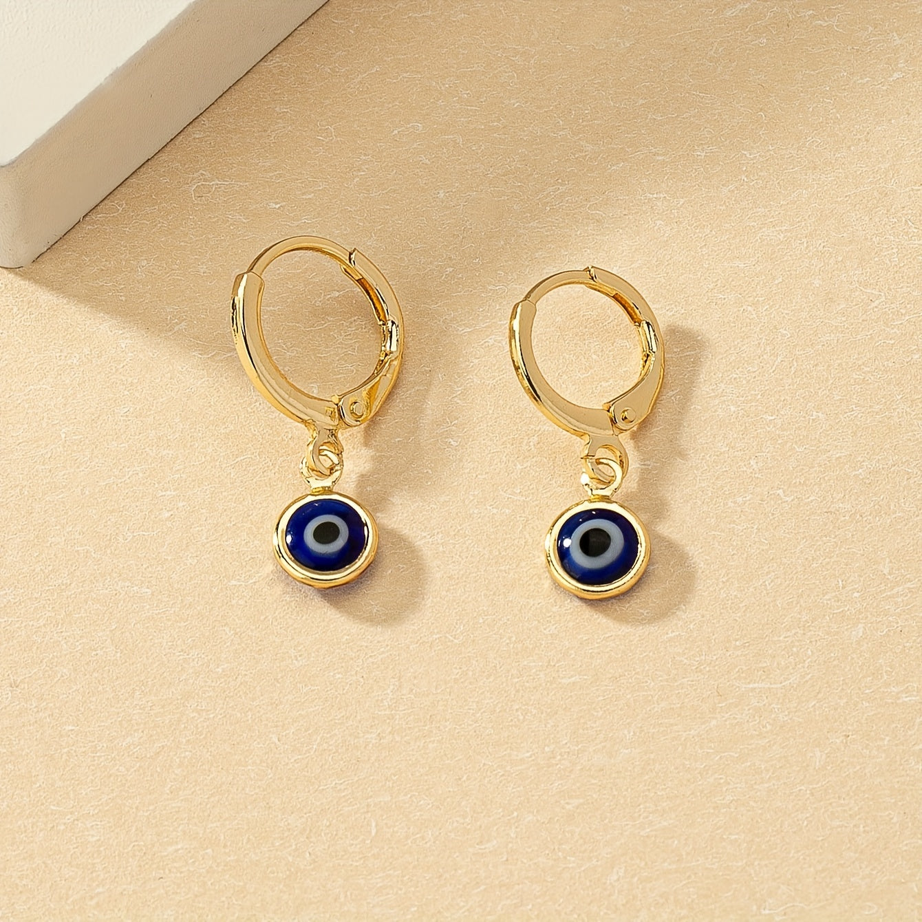 Devils Eye Dangle Earrings - Whimsical Cartoon Character Design, Durable Plated Jewelry Construction, Dangle Earrings with Hypnotic Movement - Irresistibly Cute and Quirky, Creatively Designed for Fashion-Forward Women, Uniqu