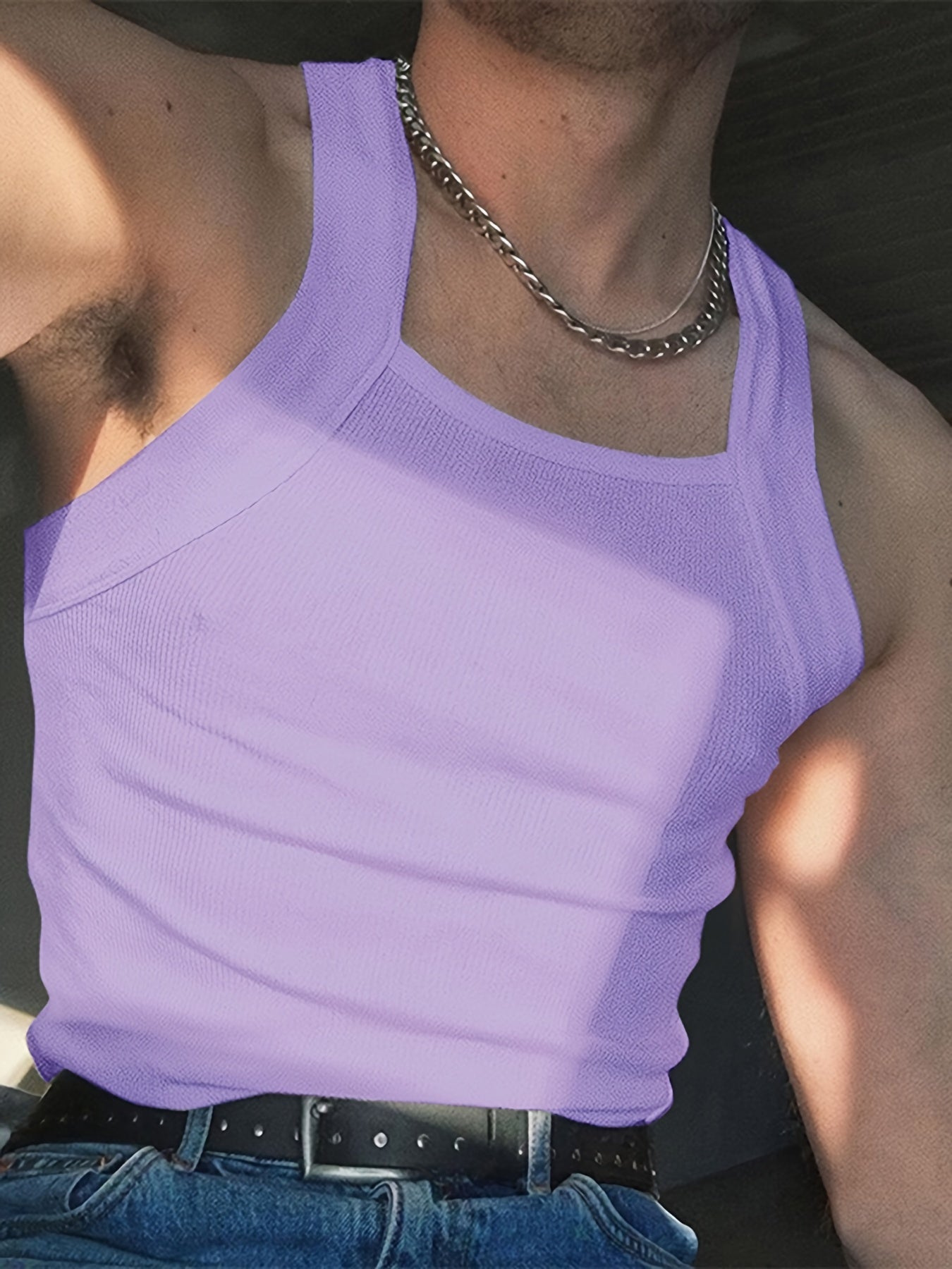 INCERUN Men White Tank Tops O-neck Sleeveless Vacation Casual Vests Streetwear Skinny Party Fashion Men Tops