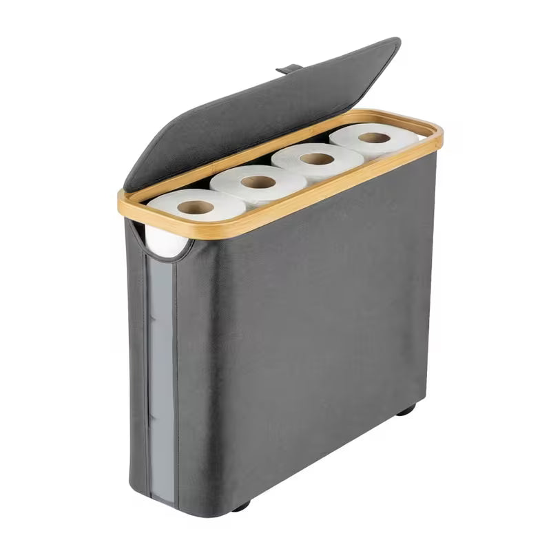 30L Toilet Paper Storage Basket with Lid