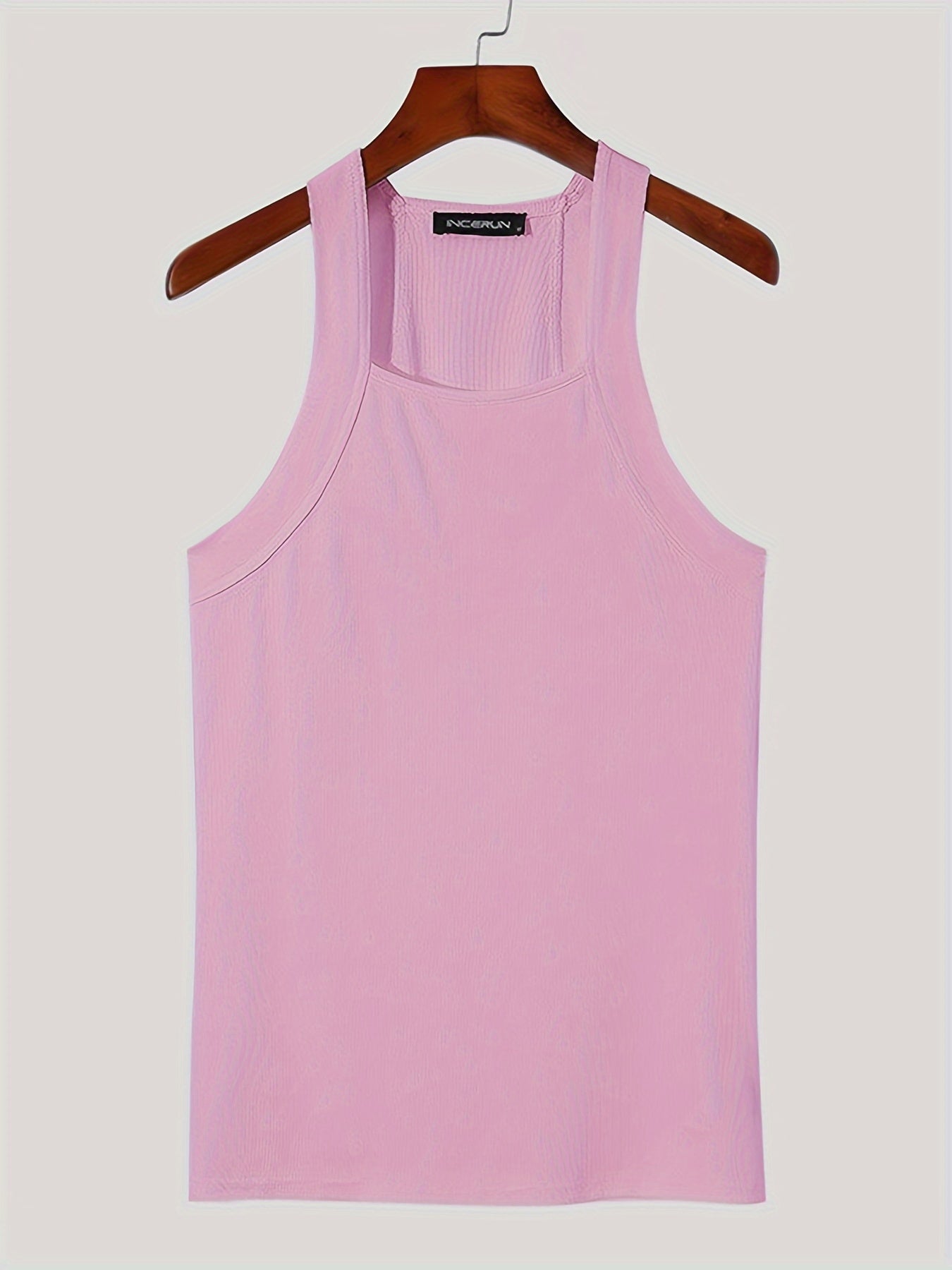 INCERUN Men White Tank Tops O-neck Sleeveless Vacation Casual Vests Streetwear Skinny Party Fashion Men Tops