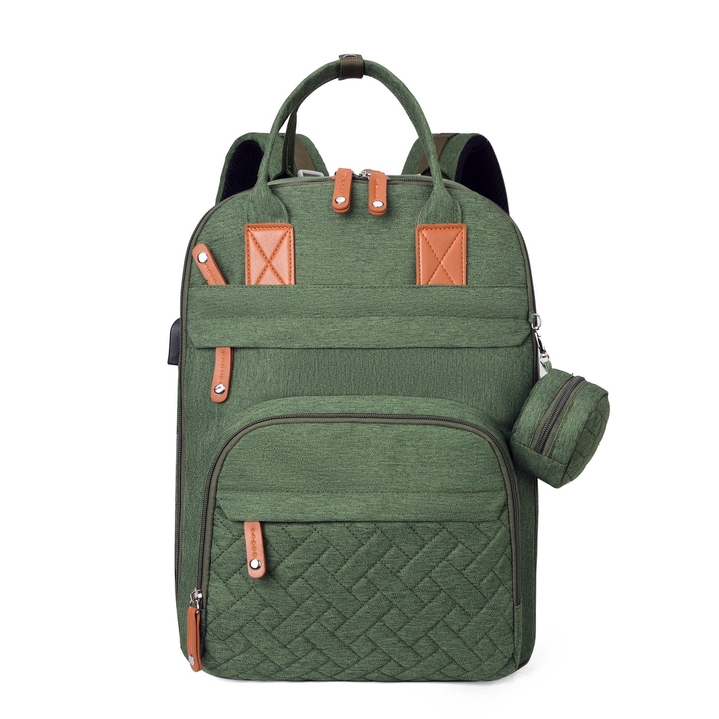 Lamroro Diaper Bag Backpack | Multifunction Travel Back Pack with Stroller Straps & Pacifier Case, Unisex and Stylish, Polyester, Zipper Closure, Utility Pocket, Mixed Color, Ideal for Registry and Shower Gifts