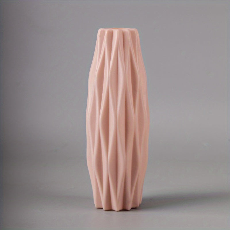 1pc, Nordic Plastic Vase, Creative Modern Vases, Nordic Style Flower Arrangement, Simple Flower Vases Decor, Scene Decor, Room Decor, Wedding Supplies, Wedding Favors (Flowers Not Included)