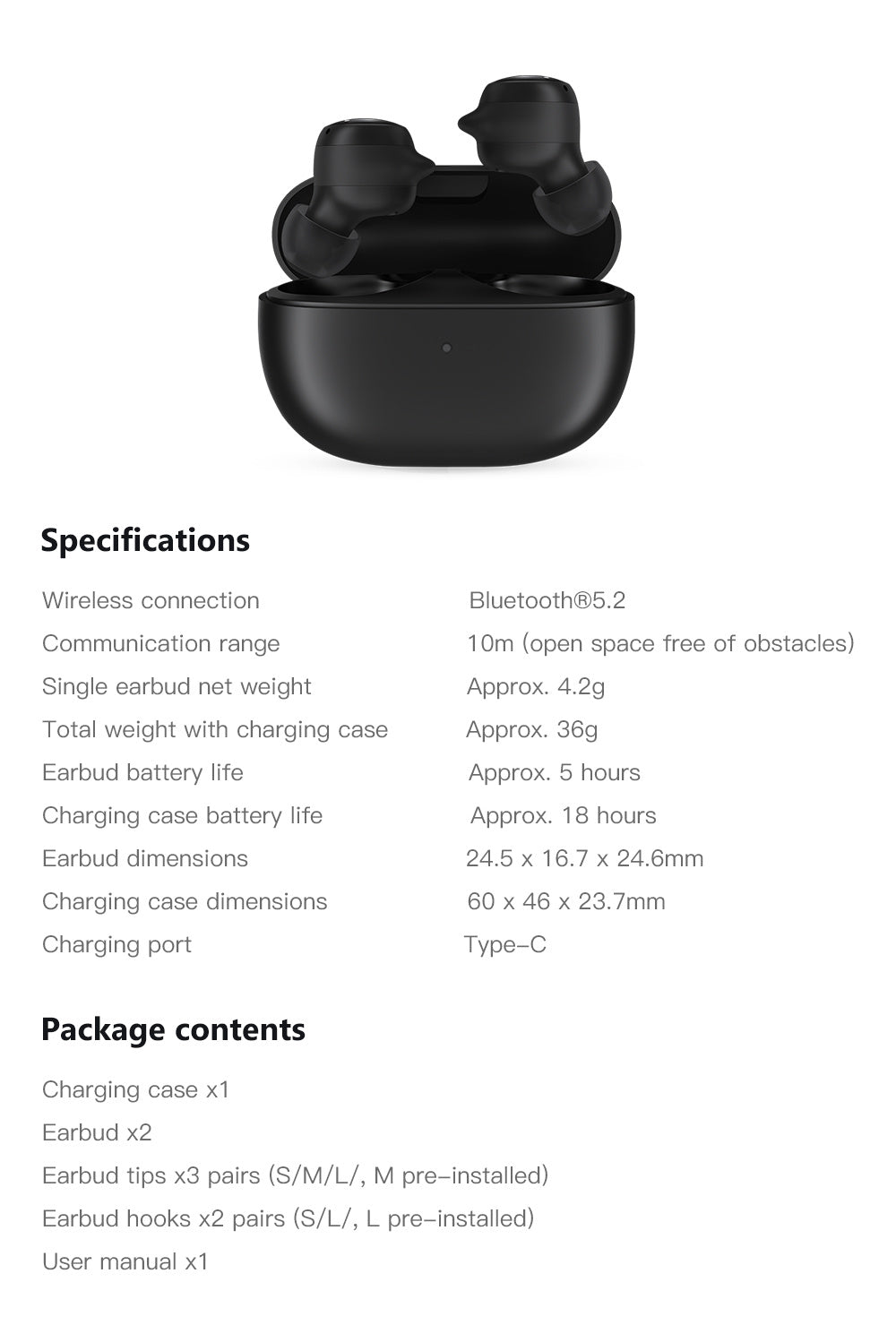 Xiaomi Redmi Buds 3 Lite Wireless 5.2 Earbuds Mini Earphones Wireless Headphones With Microphone Sport Running Stereo