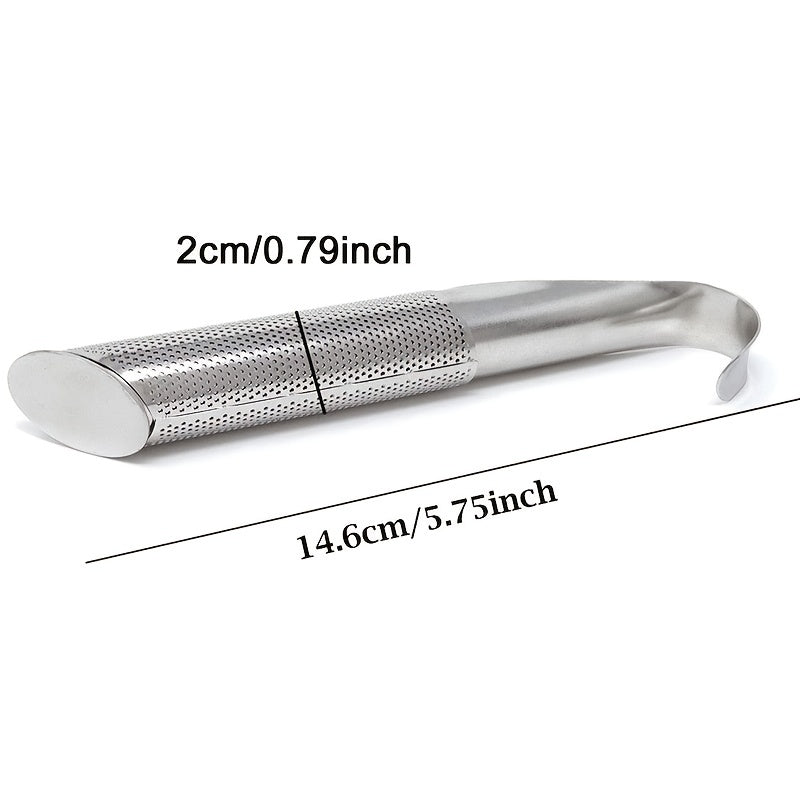 1pc Stainless Steel Tea Strainer Wand, Stainless Steel Tea Infuser, Long-Handle Tea Filter Stainless Steel Tea Diffuser For Loose Tea, Rose, Coffee, Spices