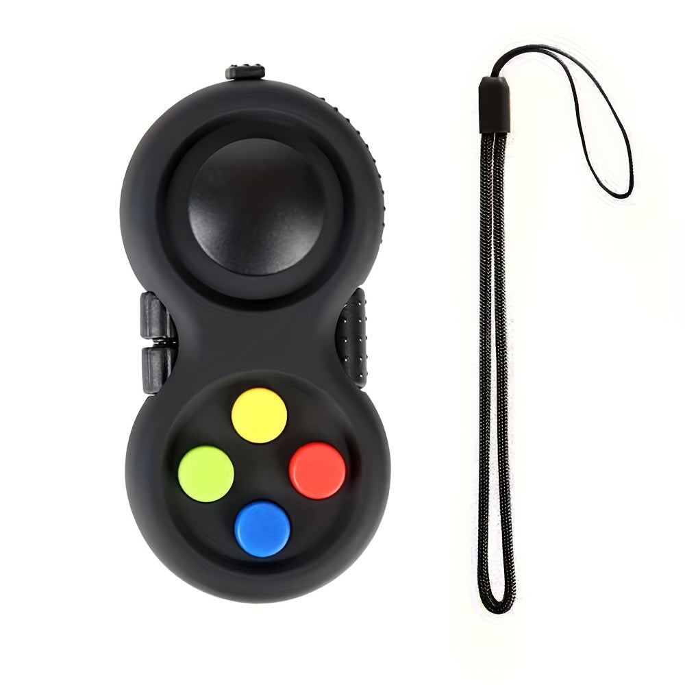 Fidget Pad With 8 Fidget Functions, Fidget Controller Stress Reducer, Fidget Toy Cube Relieves Stress And Anxiety Toys Christmas, Halloween, Thanksgiving Day easter gift