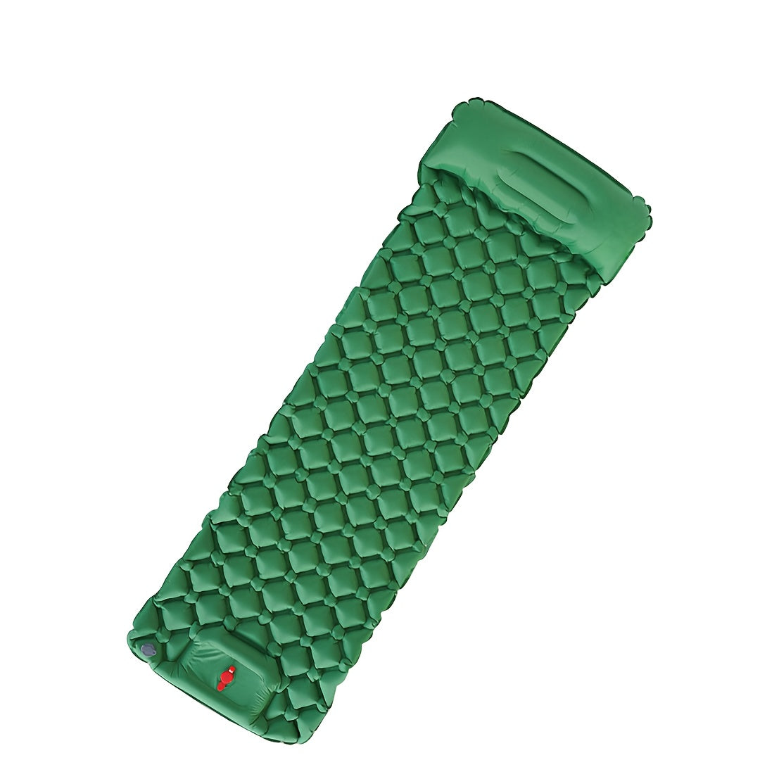WESTTUNE 1 Person Ultralight Air Cushion | Outdoor Sleeping Pad, Travel Mat, Hiking Camping Inflatable inflatable sleeping pad with Pillows, Folding Bed, Nylon Material, Rectangle Shape, Includes Stuff Sack