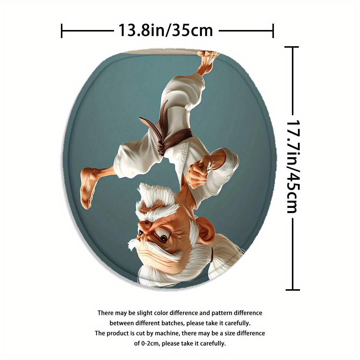 1/4pcs Kung Fu Cartoon Character Printed Shower Curtain Set, Bathroom Decoration Set Includes Waterproof Shower Curtain, Non-Slip Mat, Toilet Lid, Bathroom Mat, And 12 Plastic Hooks, Bathroom Accessories, Home Decor.