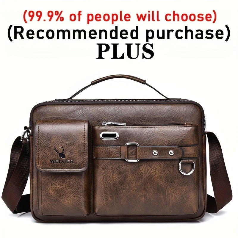 Men's Single-Shoulder Bag, Crossbody Bag, Business Messenger Bag, Shoulder Bag, Handbag, Casual Bag for Men