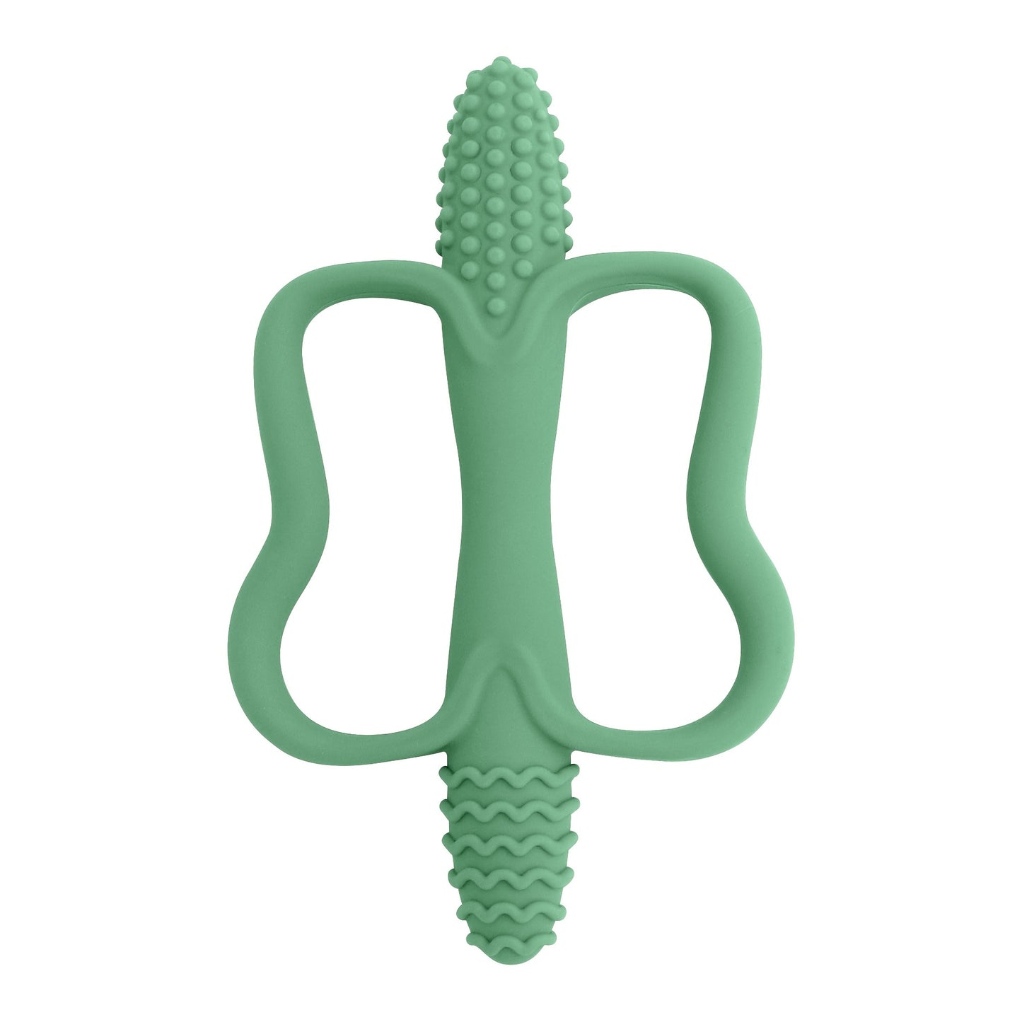 [Silicone Teether] Silicone Baby Toy Teether with Handle | Integrated Corn-Shaped Teether, Available in 6 Colors