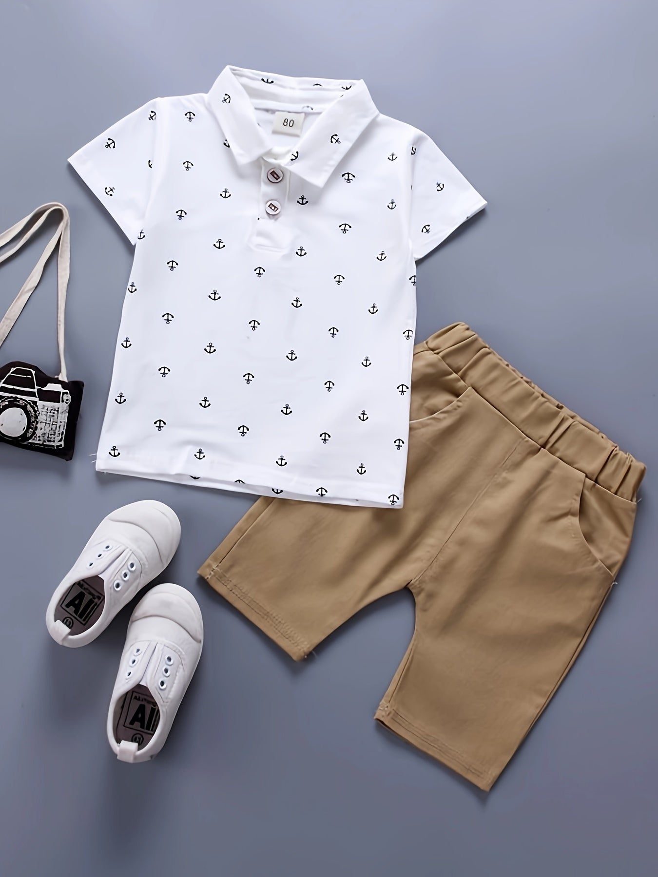 Boys' Summer Short Sleeve Set, New  Breathable Two-Piece Outfit for Toddlers, Perfect for Outdoor