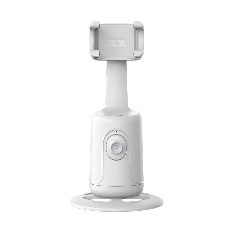 360° Auto-Tracking Smartphone Tripod - Hands-Free Face & Body Recognition - Wireless Rechargeable Holder for Live Streaming, Vlogging & Video Recording - Black