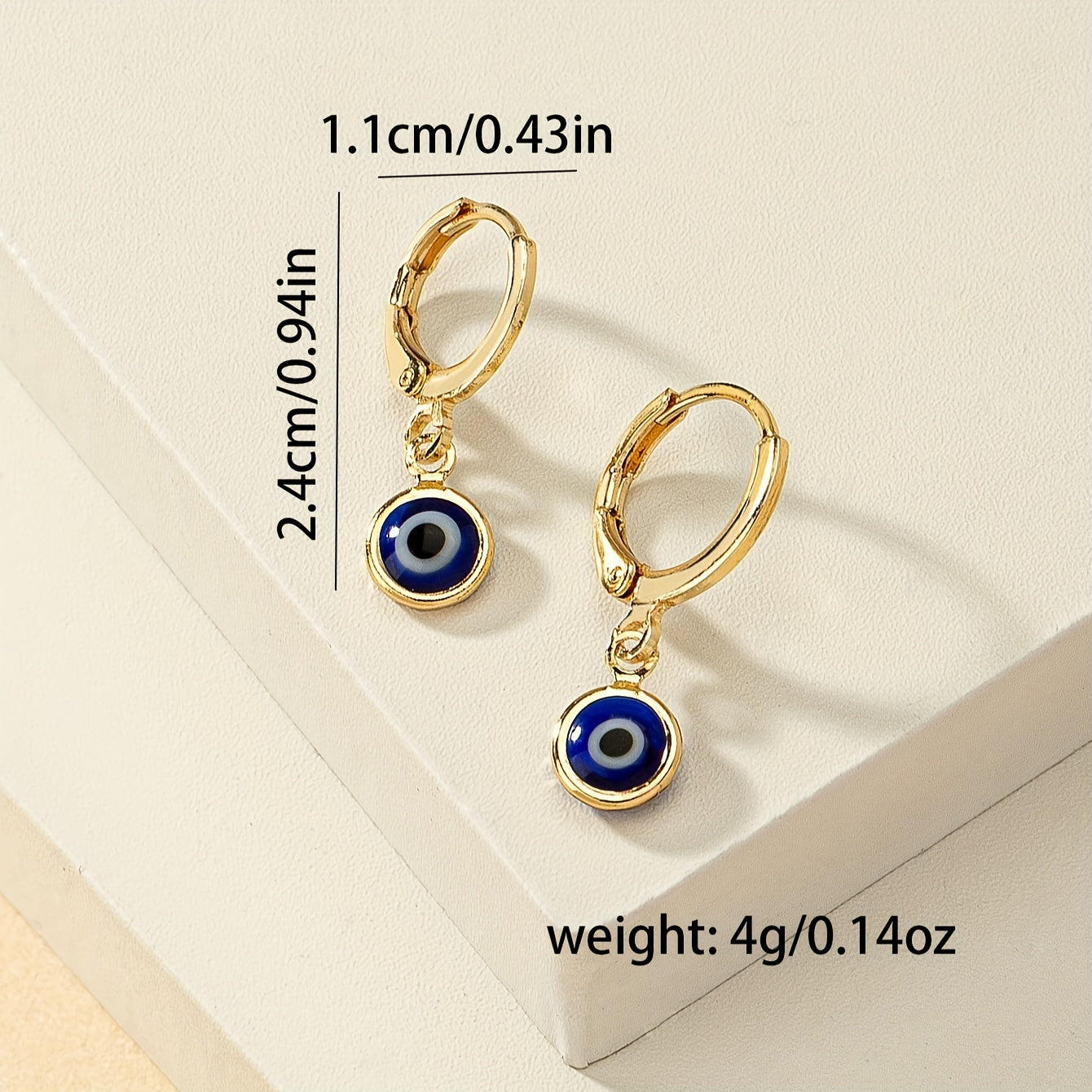 Devils Eye Dangle Earrings - Whimsical Cartoon Character Design, Durable Plated Jewelry Construction, Dangle Earrings with Hypnotic Movement - Irresistibly Cute and Quirky, Creatively Designed for Fashion-Forward Women, Uniqu