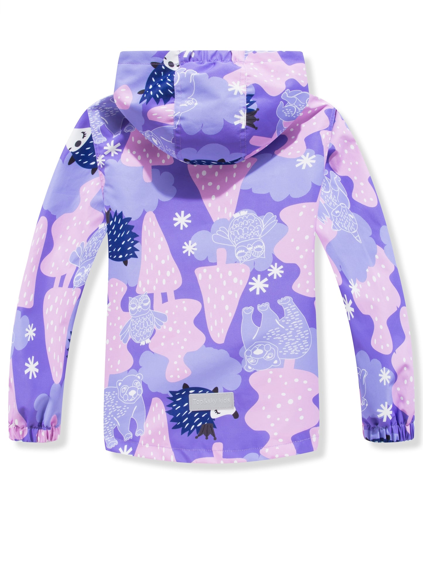 Vibrant Rainbow Camo Rain Jacket for Kids - Waterproof, Lightweight, Hooded, Fleece Lined, Windbreaker Coat with Removable Hood for Outdoor Play - Perfect for Rainy Days and Casual Wear
