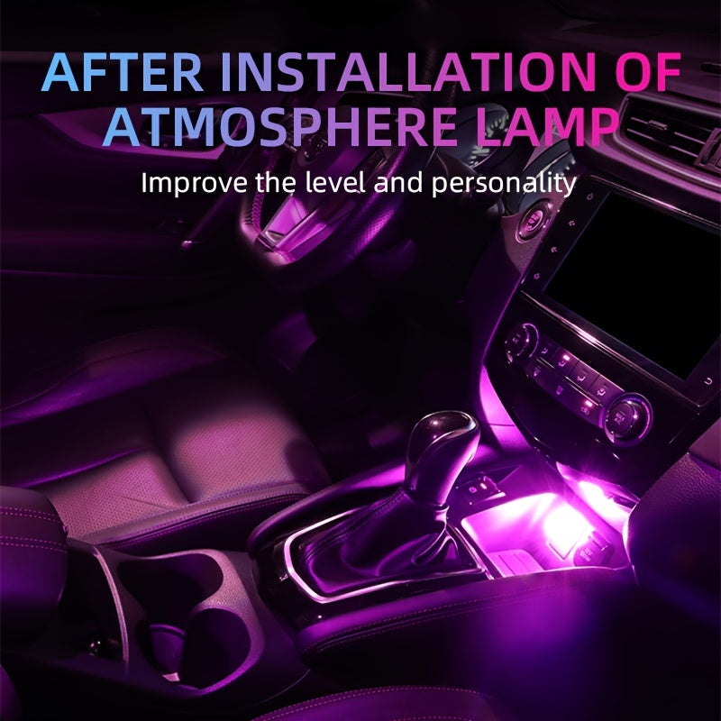 Car Mini USB LED Atmosphere Light Indoor Environment Decoration Mood Light Car PC Computer Portable Light Plug And Play Super Bright