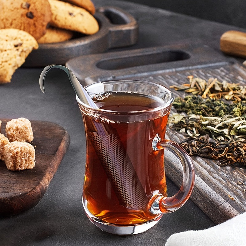1pc Stainless Steel Tea Strainer Wand, Stainless Steel Tea Infuser, Long-Handle Tea Filter Stainless Steel Tea Diffuser For Loose Tea, Rose, Coffee, Spices