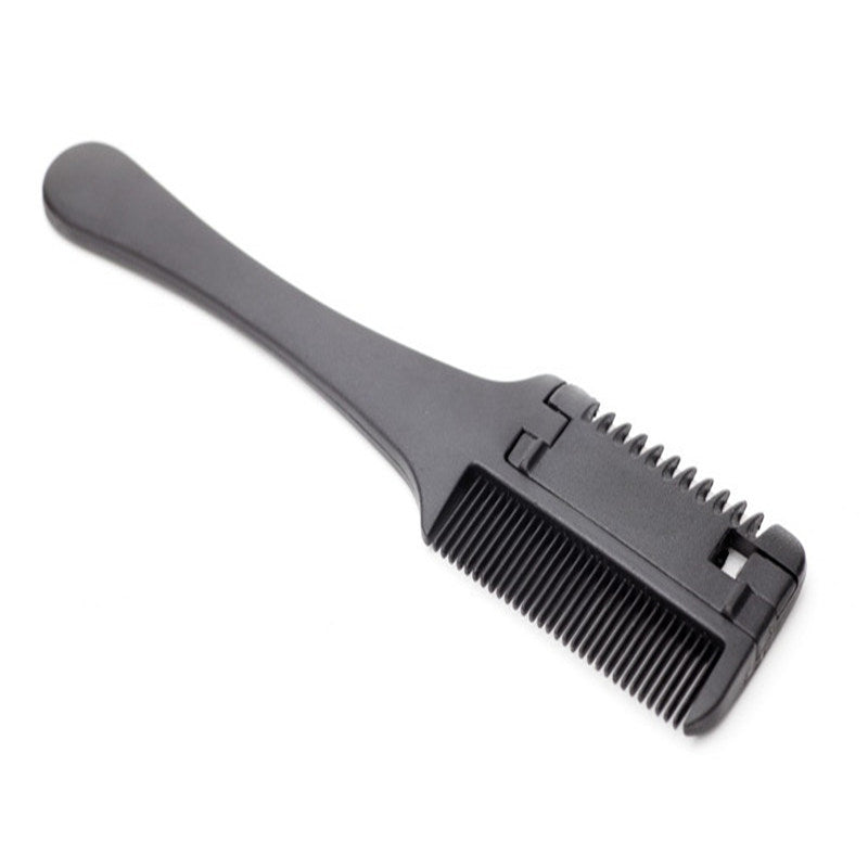 1Pc Salon-Grade Hair Cutting Comb With Razor Blade - Perfect For Thinning, Trimming, And Styling At Home