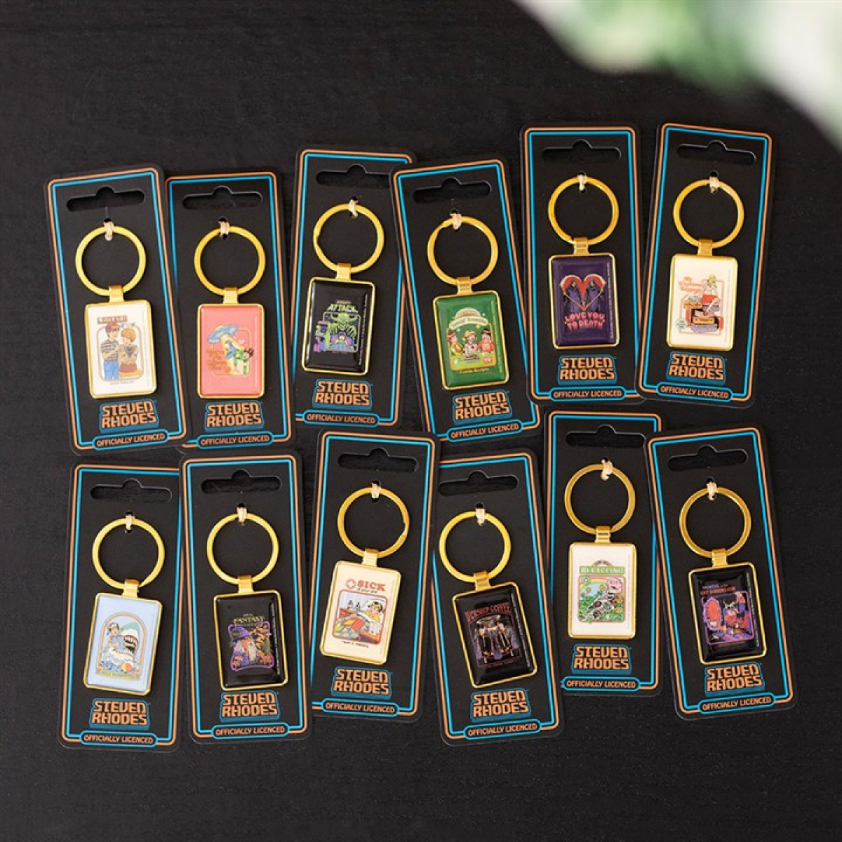 Stay Positive Keyring by Steven Rhodes