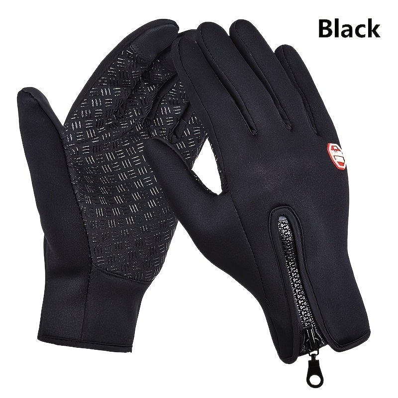 Men'S and Women'S Outdoor Touchscreen Windproof Gloves - Full-Finger Design, Warm-Keeping, Gloves for Cold Weather, Winter Gloves|Stylish Glove Design|Warm Gloves