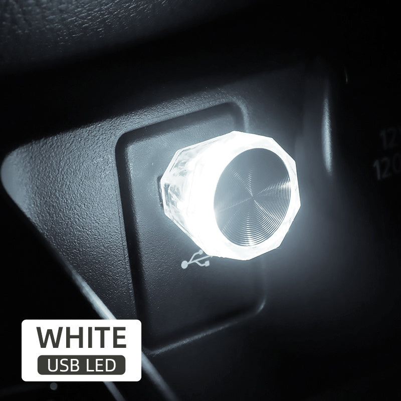 Car Mini USB LED Atmosphere Light Indoor Environment Decoration Mood Light Car PC Computer Portable Light Plug And Play Super Bright