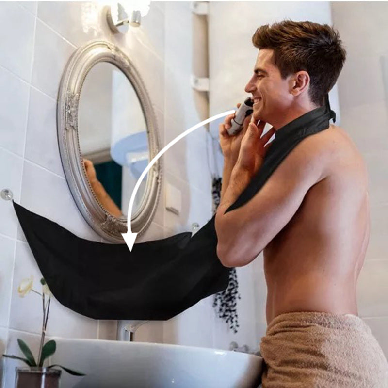 Men's Shaving Apron Beard Catcher Cape Grooming Bib Facial Hair Removal Adult Bib Razor Cleaning