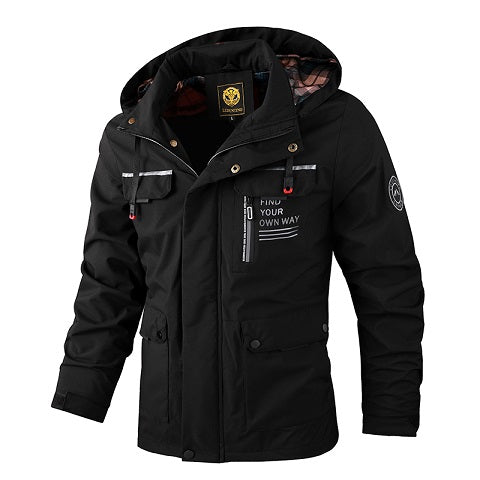 Spring and Summer Men's Fashion Casual Windbreaker Pilot Jacket Outdoor Sports Jacket