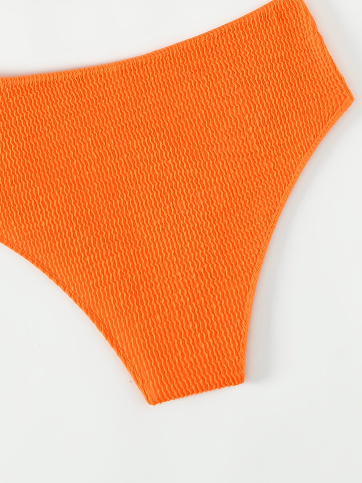 2pcs Set Women's Bikini Sets - Bandeau, Solid Color, High Stretch Polyester Knit Fabric - Swimming | Smooth Fabric | Machine Washable