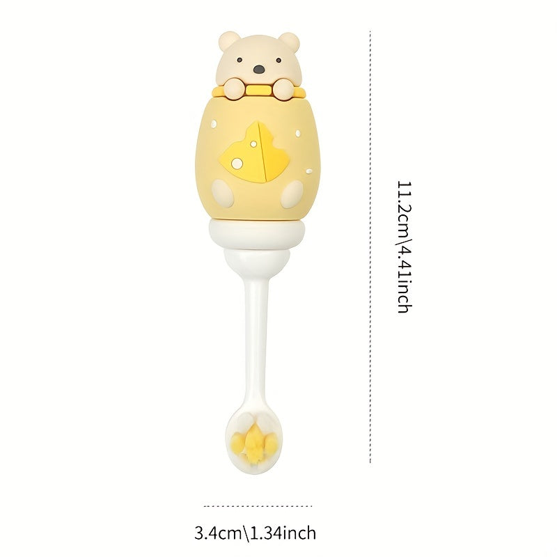 1pc Fun Cartoon Character Toothbrush - Gentle Extra Soft Bristles for Sensitive Teeth and Gums, Effective Deep Cleaning for Kids' Oral Care at Home, Suitable for Daily Use, Ages 3-7 Years Old