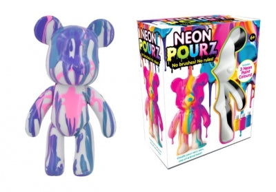Neon Pourz Marble Paint Bear