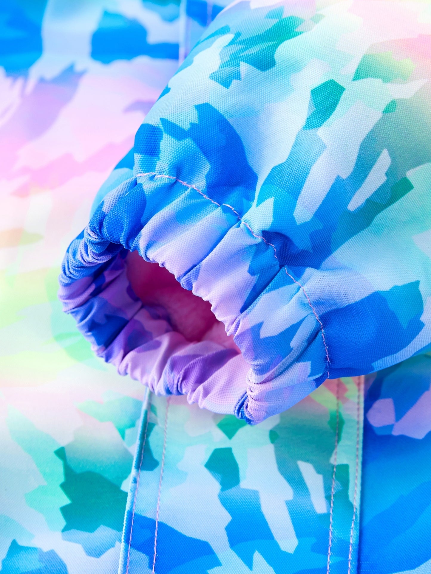 Vibrant Rainbow Camo Rain Jacket for Kids - Waterproof, Lightweight, Hooded, Fleece Lined, Windbreaker Coat with Removable Hood for Outdoor Play - Perfect for Rainy Days and Casual Wear