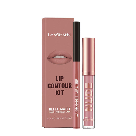 Combination Set of Lip Liner and Lip Gloss