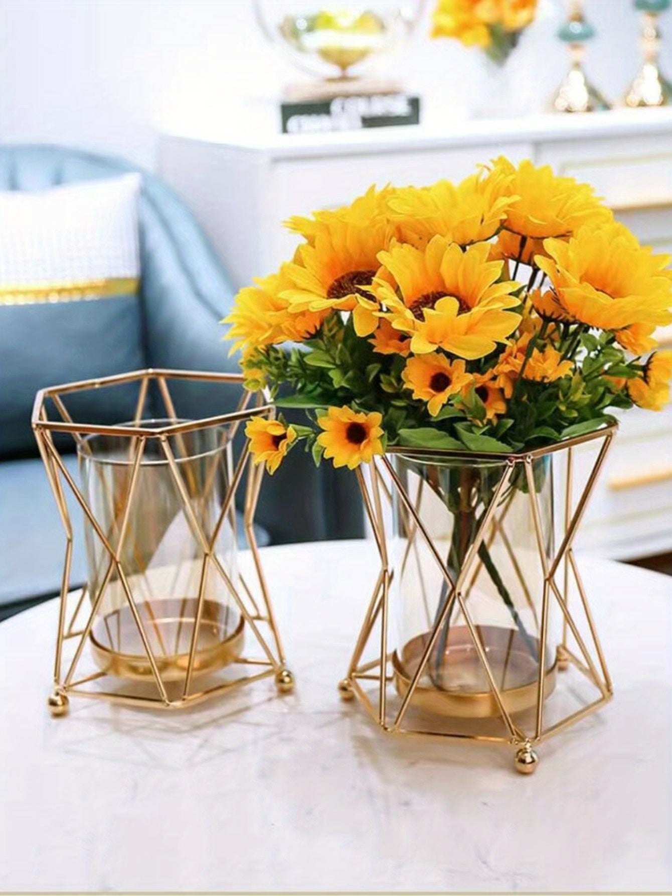 1pc Flower Vase, Creative Household Living Room Home Decoration, Restaurant Romantic Candlelight Dinner Props