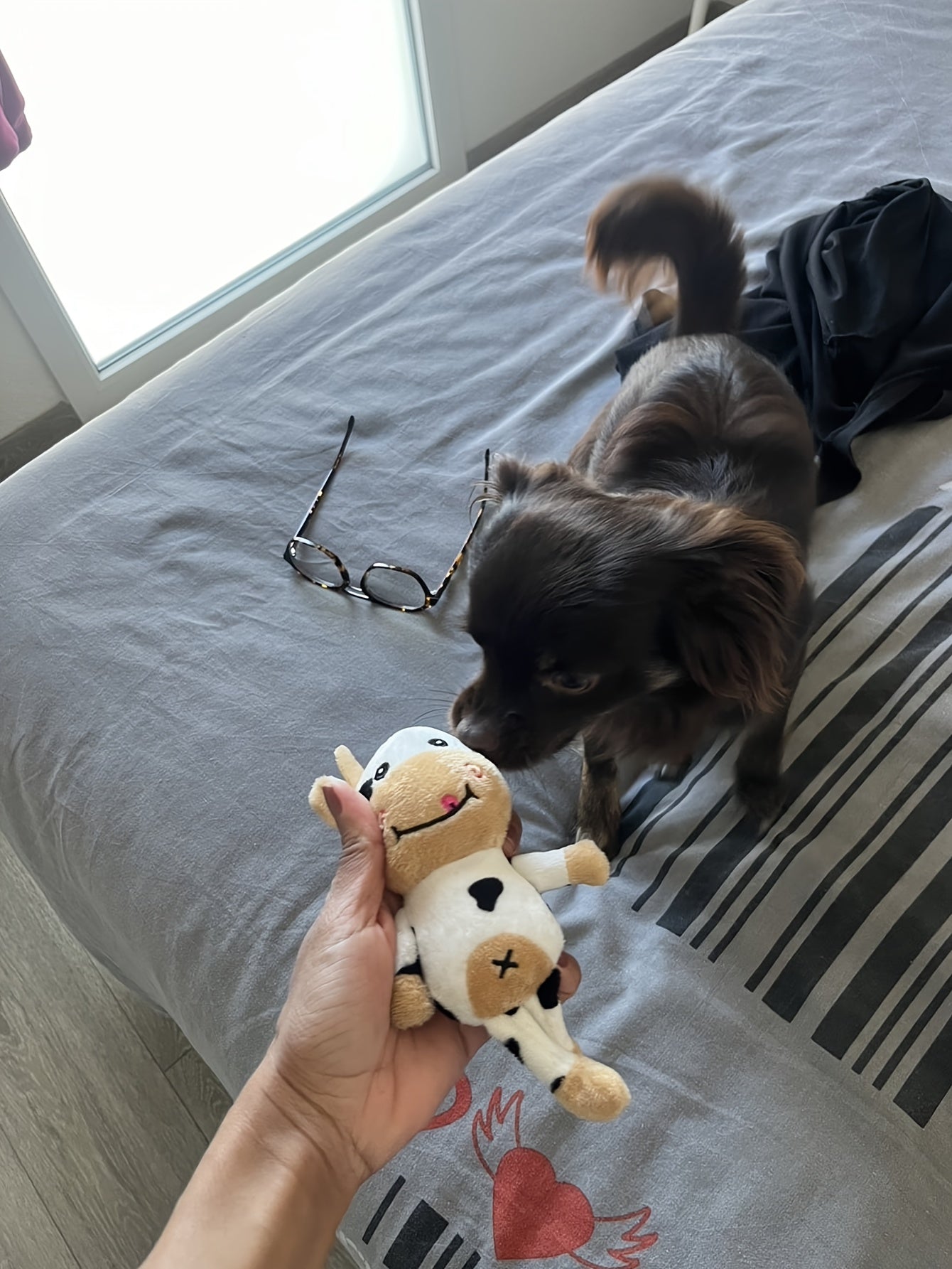 Adorable 1pc Cow Plush Toy - Perfect Chew Toy for Dogs and Cats!
