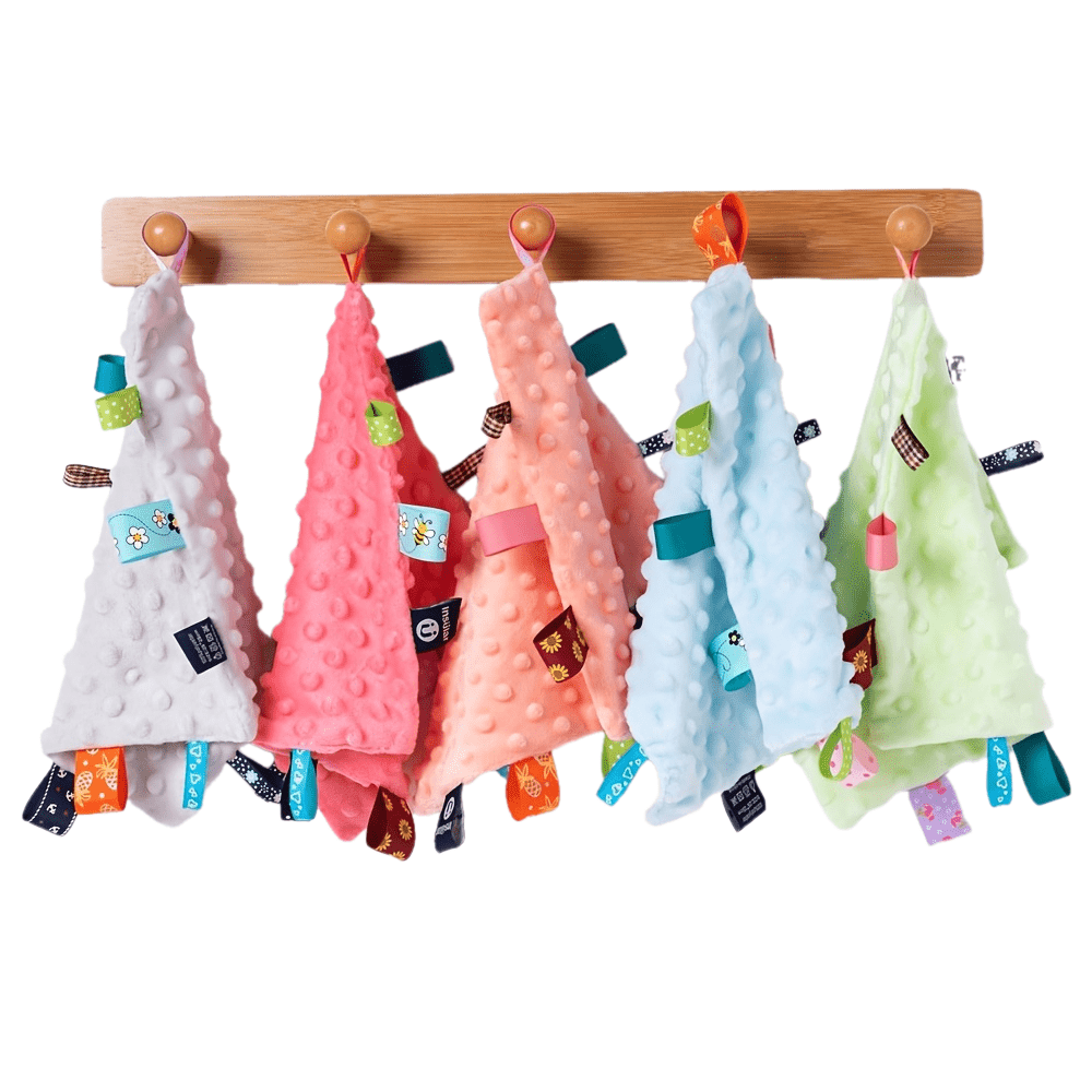 0-1 Year Olds Soft Knit Hat & Bib Set - Square, Comfortable Polyester with Floral & Plaid Patterns, Ideal for Birthdays or Holidays, Hand Wash Only, Toddler Clothing|Floral Bib Set|Soft Texture