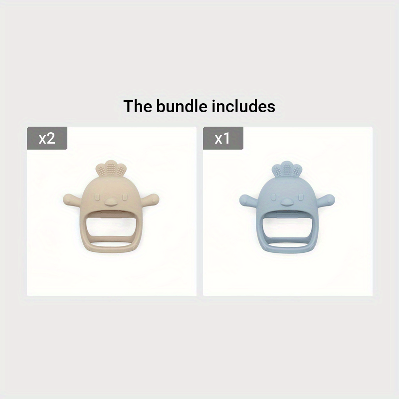 Silicone Teething Toy Suitable for Children Over 3 Months Old, Used as Sucking Chew Toy