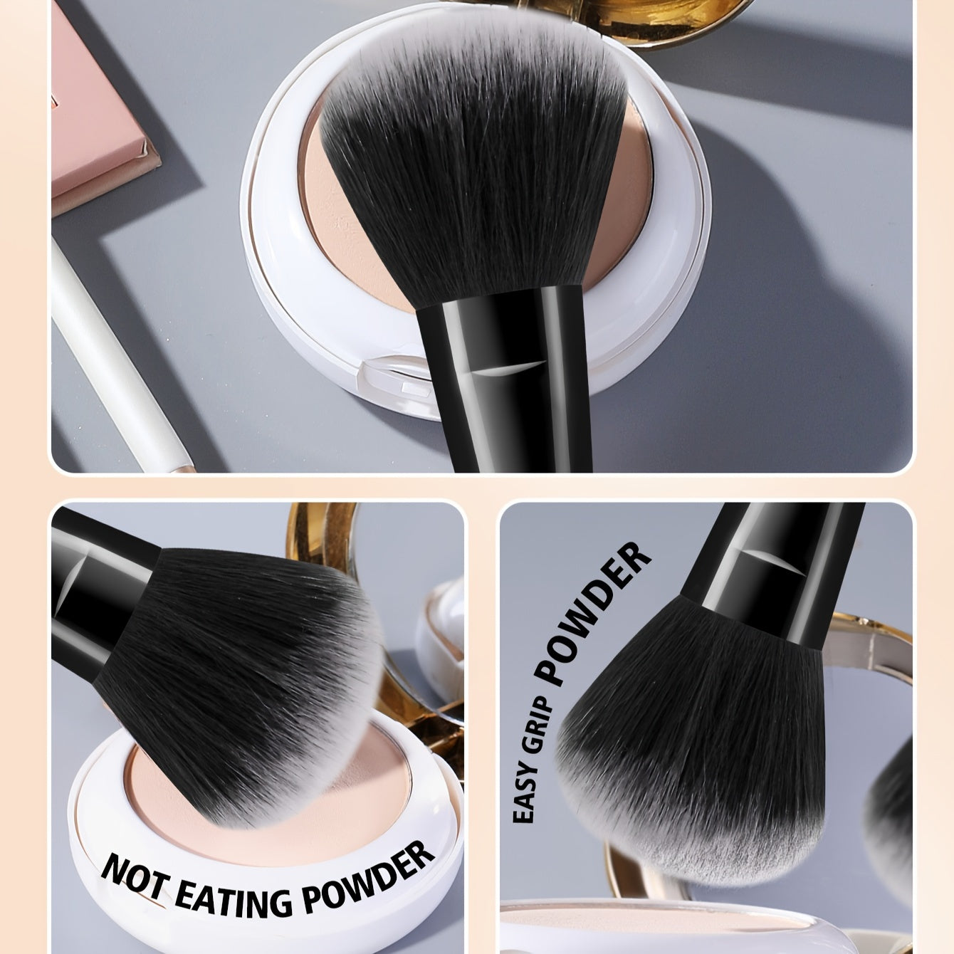 The 46pcs Makeup Tool Set Includes: 1 Waterproof Multifunctional Zipper Toiletry And Makeup Bag + 25 Makeup Brushes + 8 Beauty Sponges + 8 Makeup Puffs + 1 Headband + 2 Wristbands + 1 Makeup Brush Cleaning Tool.