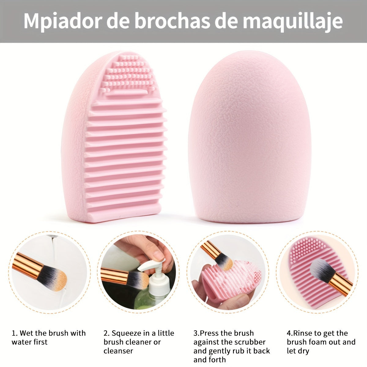 1 Set, MAANGE 18-Piece Makeup Brushes Kit With Makeup Sponge, Powder Puff, Finger Puff, Makeup Removal Puff, Cleaning Pad And Washbag, Portable Full Makeup Tools Set, Travel Size Cosmetic Brush Collection, Ideal Gift For Her