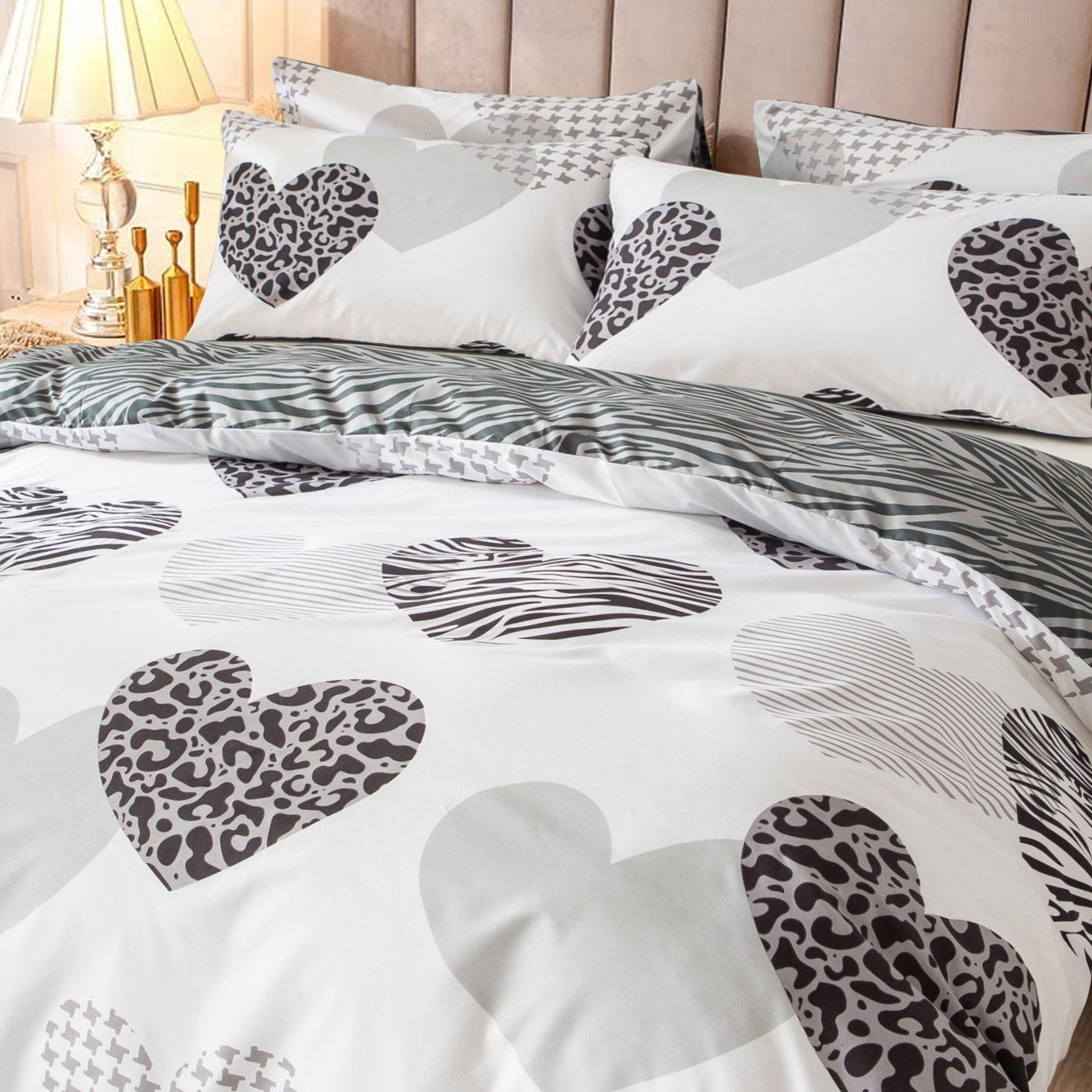 3pcs Multicolor Printed Duvet Cover Set | Polyester, Zipper Closure, Machine Washable, All-season Use