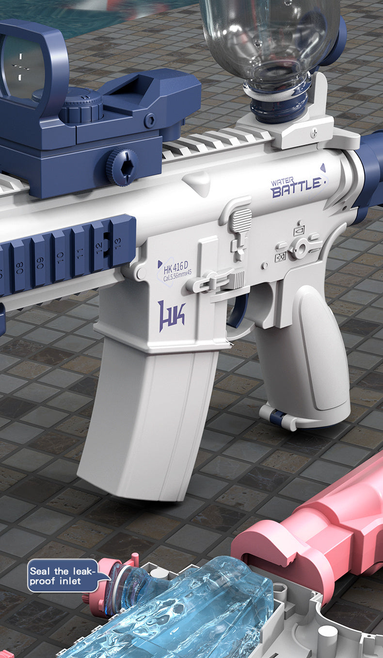 M416 Automatic Summer Electric Toy Water Gun Large-capacity Water Gun Beach Outdoor Water Fight Swimming Pool, As Halloween, Chrismas Gift