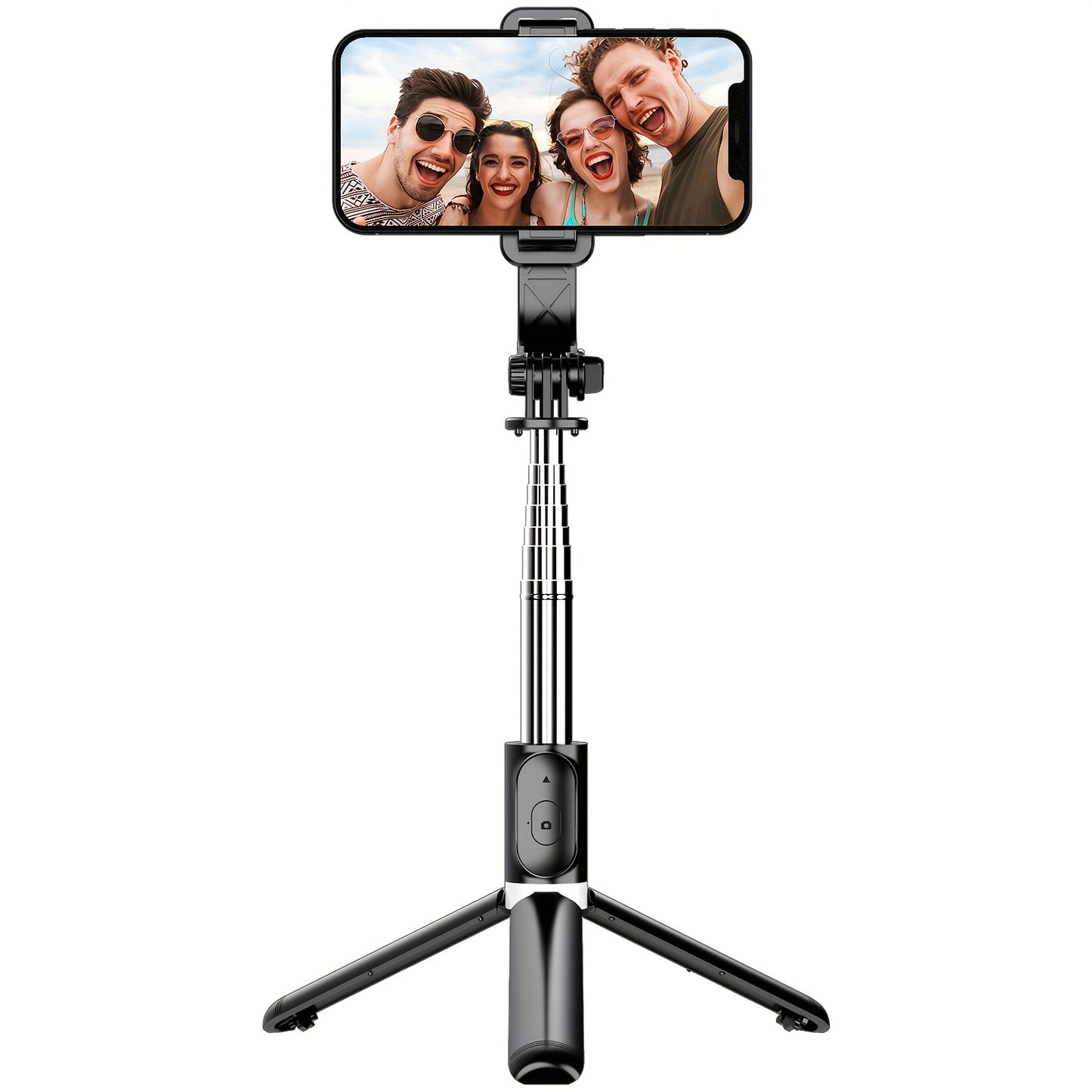101.6cm Phone Selfie Stick Tripod, Extendable Selfie Stick All-in-One Smartphone Tripod Stand with Wireless Remote 360° Rotation