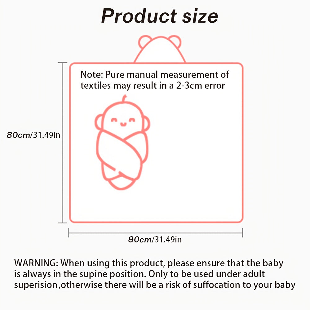 Baby Bath Towel, Swim and Beach Use, Cute Kids' Sandbag Single, Quick-Dry Coral Fleece Bath Towel, All-Season Use, Bath Towel for Kids