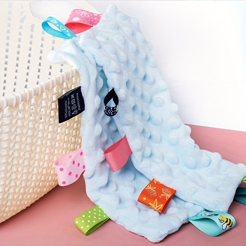 0-1 Year Olds Soft Knit Hat & Bib Set - Square, Comfortable Polyester with Floral & Plaid Patterns, Ideal for Birthdays or Holidays, Hand Wash Only, Toddler Clothing|Floral Bib Set|Soft Texture