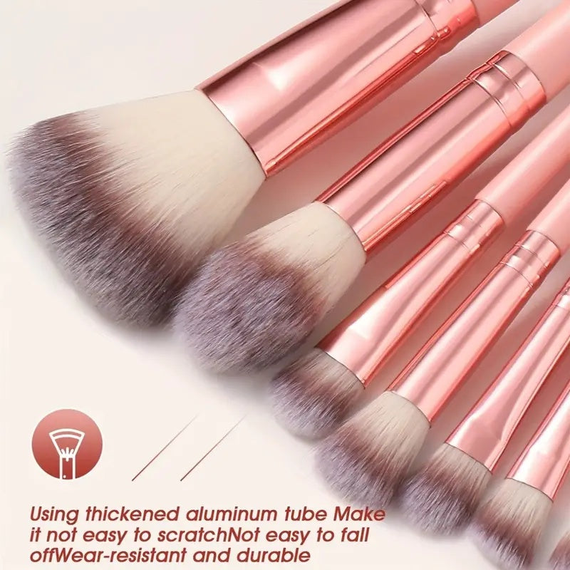 Popular Choice Luxury and Durable 21/41pcs of Pink Makeup Kit, the Set Includes a Multi-size Soft Brush, a Variety of Makeup Eggs, a Portable Large-capacity Travel Makeup Bag, and a Full Set of Pink 2026 Internet Celebrity Ma