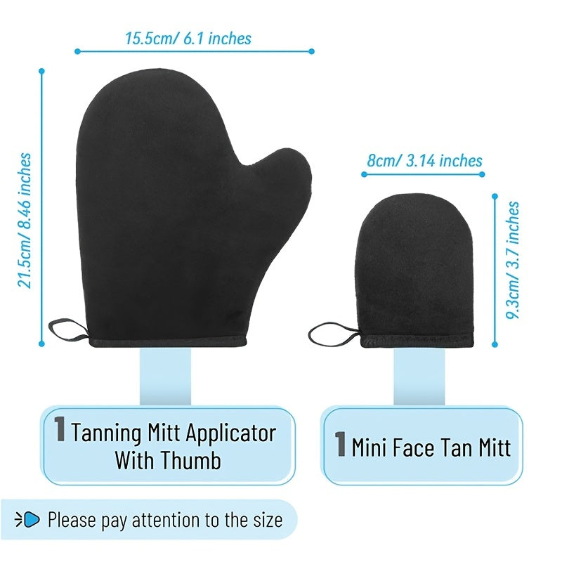 Ultimate Self Tanning Mitt - Streak-Free, Quick-Dry Formula for Face & Back - Reusable, Soft Glove - Professional-Grade, Uniform Tan Applicator