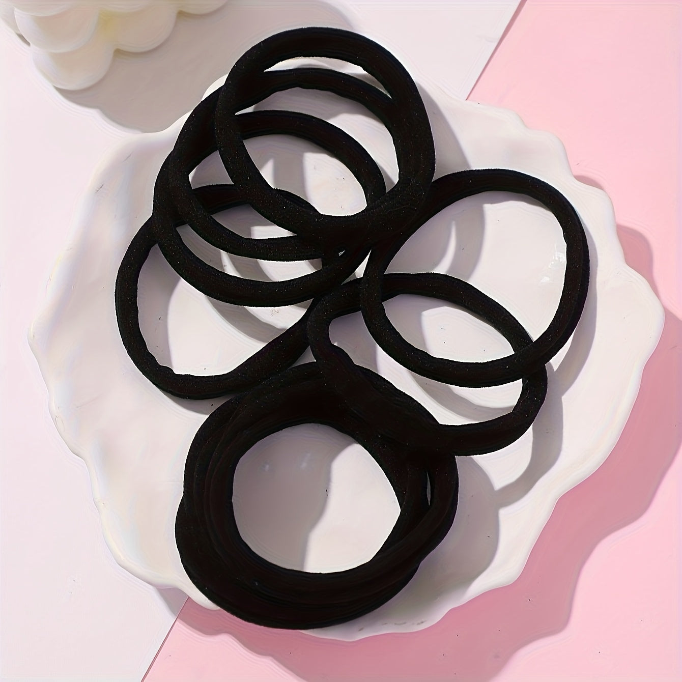 16pcs of bow-shaped coral fleece face masks, hair bands, wristbands and Women's plush hair bands, flower hair clips accessories