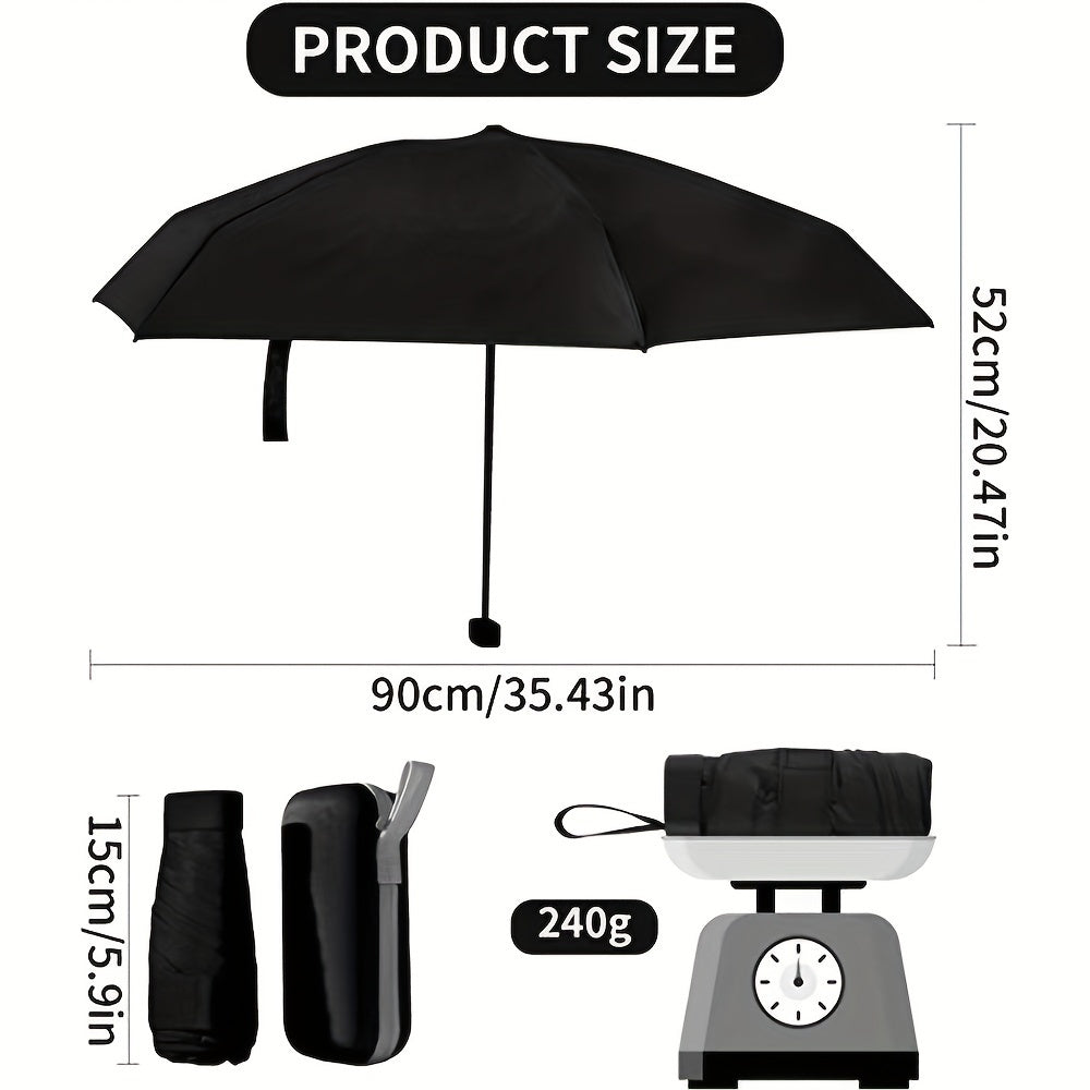[Portable Mini Pocket Umbrella] Lightweight Portable Multi-Color Foldable Mini Pocket Umbrella | High-Quality Travel Umbrella for Christmas, Valentine's Day, Mother's Day, Women's Day, Ramadan, and Birthday Gifts