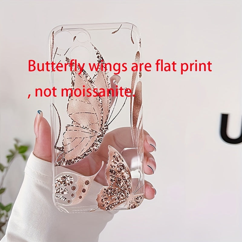 Transparent Golden Butterfly