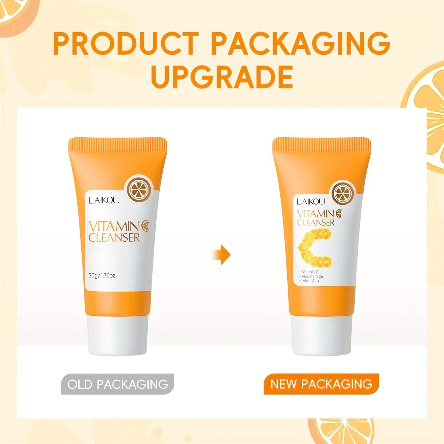 1pc Vitamin C Cleanser - Gentle Pore Cleanser for Smooth & Radiant Skin, Brightening Oil Control Facial Wash, Non-Greasy Formula, All-Season Use, for Women & Men, Skincare Routine, Daily Skincare, Gentle Skincare, Minimalist