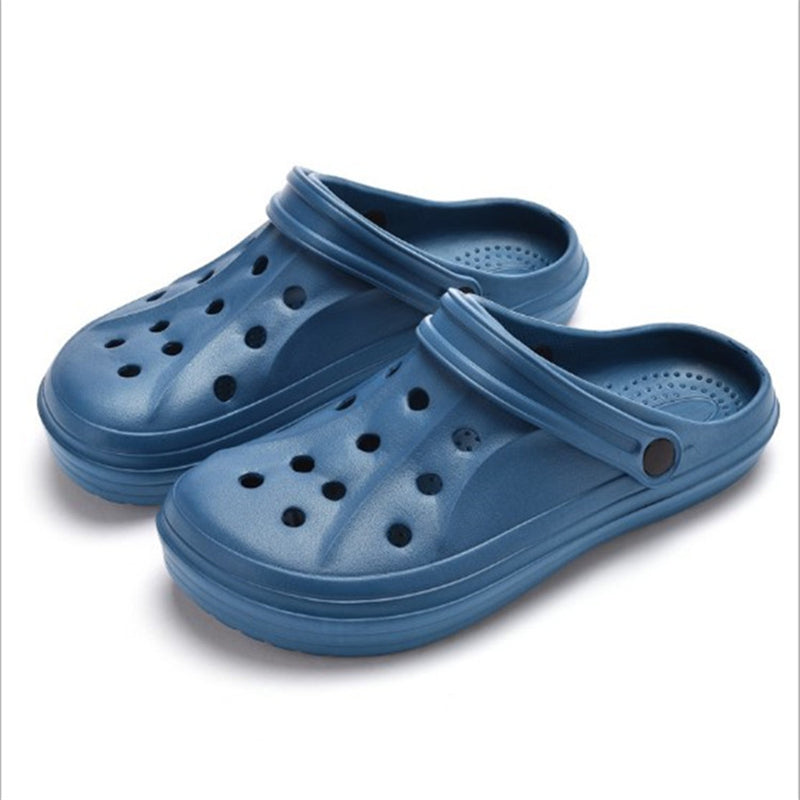[Comfortable EVA Clogs] Comfortable EVA Clogs - Non-Slip, Breathable Slide Sandals | Gray, Blue, and Black for Indoor/Outdoor Use, Spring/Summer/Fall, Strappy Sandals